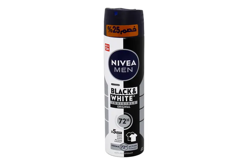 Nivea B&W Inv Original F/M Spray 150 Ml (25%) Off