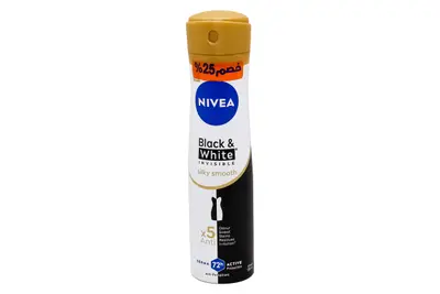 Nivea B&W Silky Smooth F/W Spray 150 Ml 25 % Off