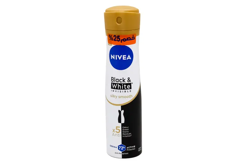 Nivea B&W Silky Smooth F/W Spray 150 Ml (25%) Off
