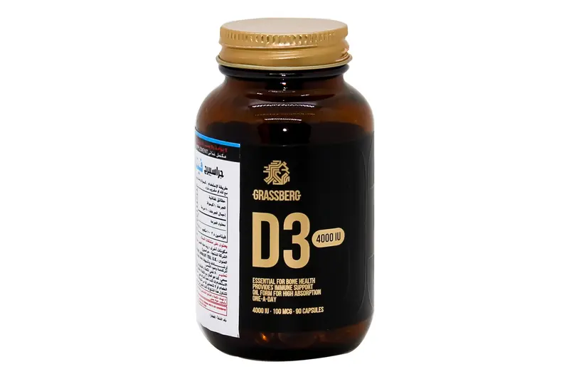 Grassberg Vit D3 4000 IU 90 Cap