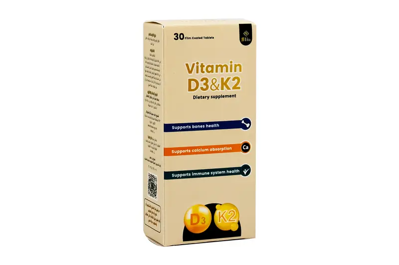 Vitamin D3 & K2 30 Tab