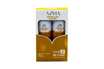 Azha Micellar Water 200 Ml (1+1) Off