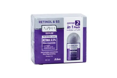 Azha Retinol 0.3% & B3 Serum 30 ML(1+1) Off