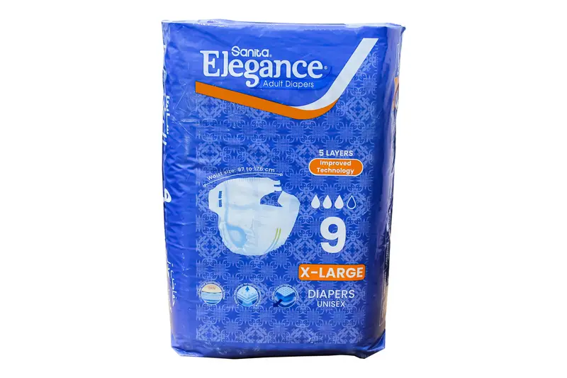 Sanita Elegance X- Large 9 Diapers