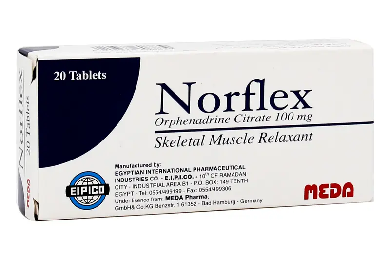 Norflex 100 Mg 20 Tab