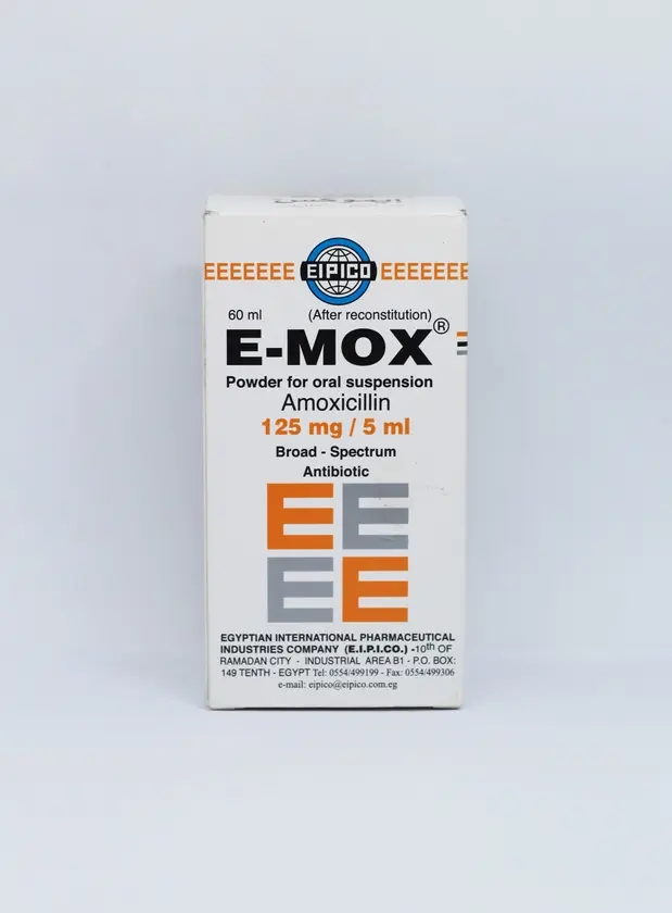 E-Mox 125 Mg / 5 Ml Susp 60 Ml