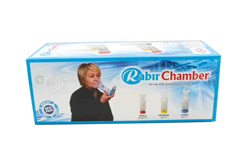 Aerochamber Plus للبالغين (كبير) (أزرق)