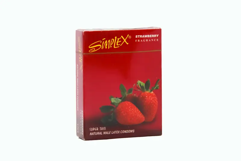 Simplex Strawberry 3 Condoms