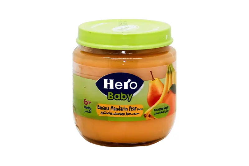 Hero Baby Banana & Mandarin & Pear Jar 125 Gm