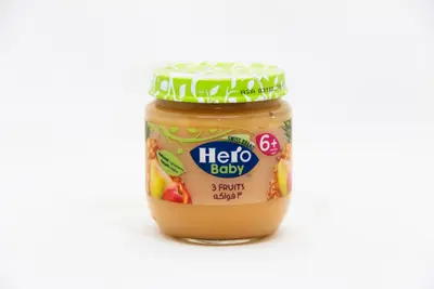 Hero Baby 3 Fruits Jar 125 Gm