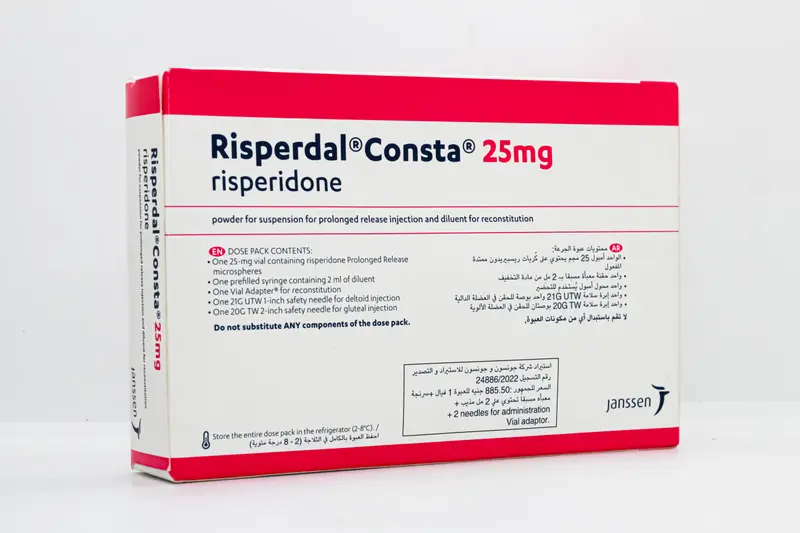 حقنة Risperdal Consta سعة 25 مجم مملوءة مسبقًا